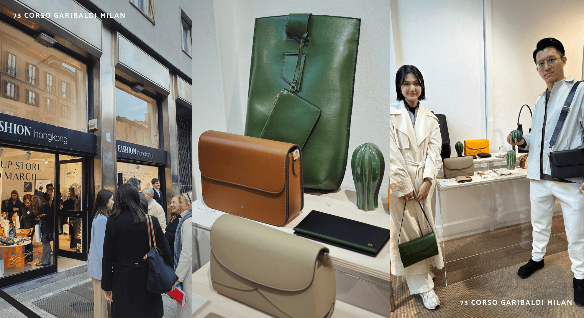 Milan pop-up: When Plant-Based Craftsmanship Meets the Leather Capital 2 SOULMATTE 仙人掌皮革手袋細節,展現淨心美學與永續工藝 (SOULMATTE cactus leather handbag detail, Mindful Aesthetic and sustainable craftsmanship)