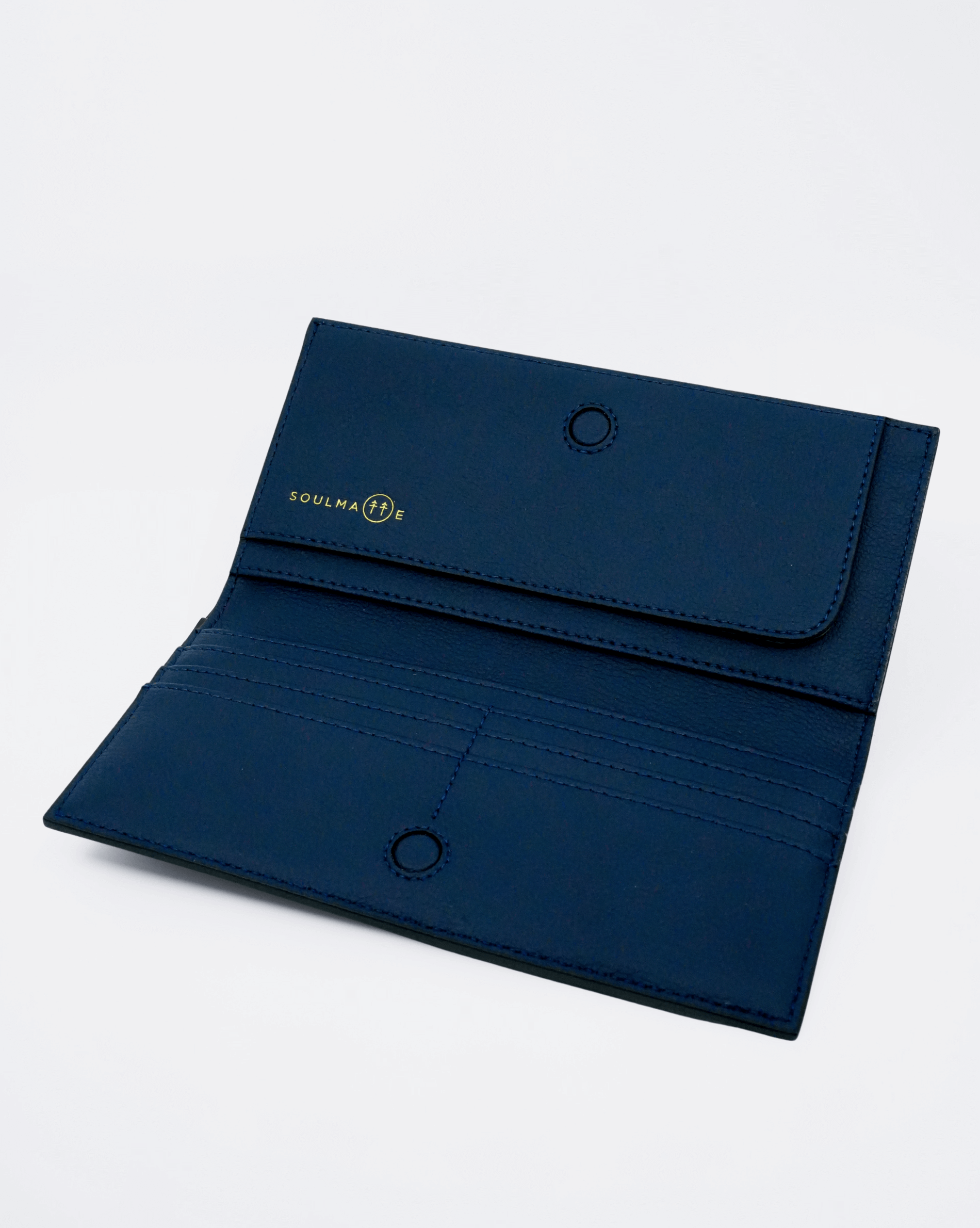 SOUL MATE L Wallet Navy Blue Cocoa Limited Edition 02 | SOULMATTE