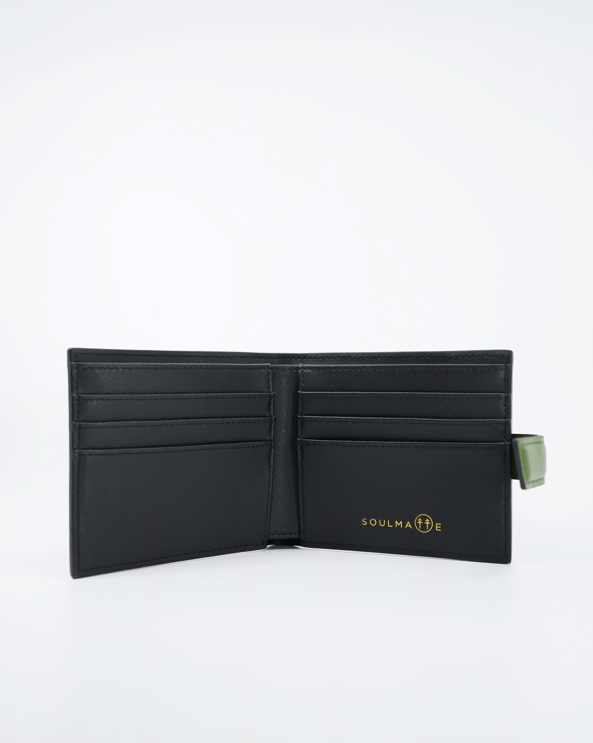 SOUL MATE S Wallet Midnight Cactus Green 02 | SOULMATTE