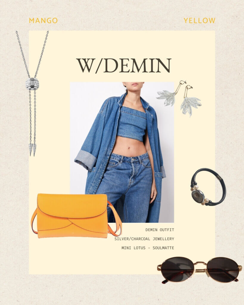 How to Style Yellow Handbags? 7 Style Guide-Mango Yellow-Outfit Ideas-Demin